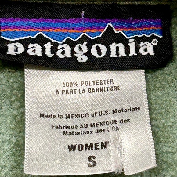 Patagonia Women’s Full Zip Fleece Jacket Green Size Small - Picture 6 of 8